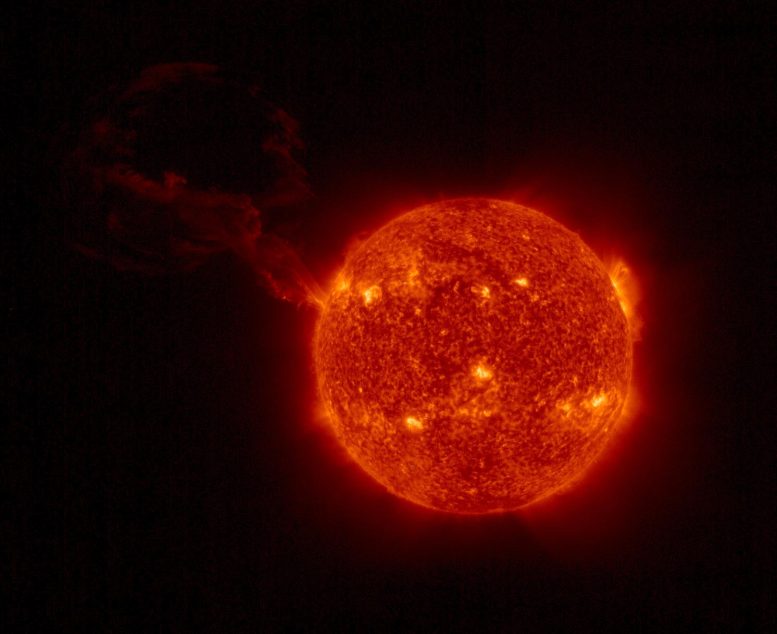 Solar Orbiter fängt die riesige Sonnenexplosion ein