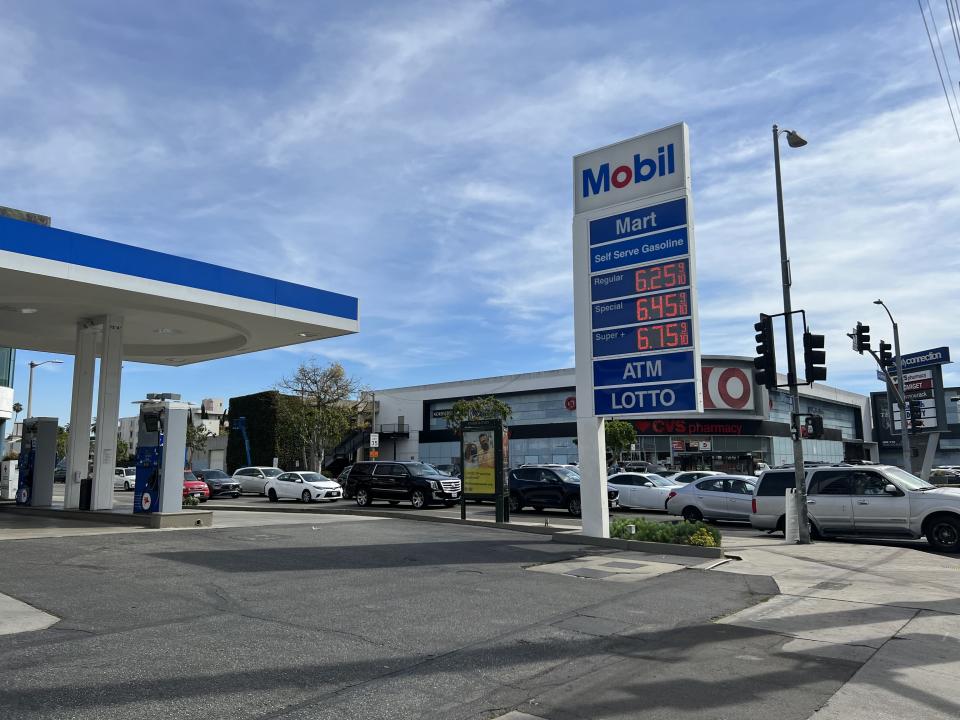 Benzinpreise in Los Angeles 