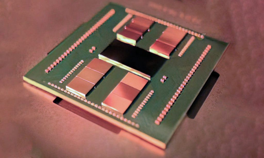 Abgebildet ist das AMD EPYC 7004 "Genoa"-Template, das zwölf Zen4-Chips enthält