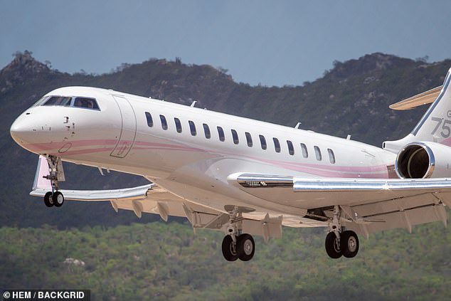 Luxus: Der Star kaufte das 70-Millionen-Dollar-Flugzeug im Jahr 2020 und ist seitdem unter Beschuss geraten, weil sie das Flugzeug so oft benutzt