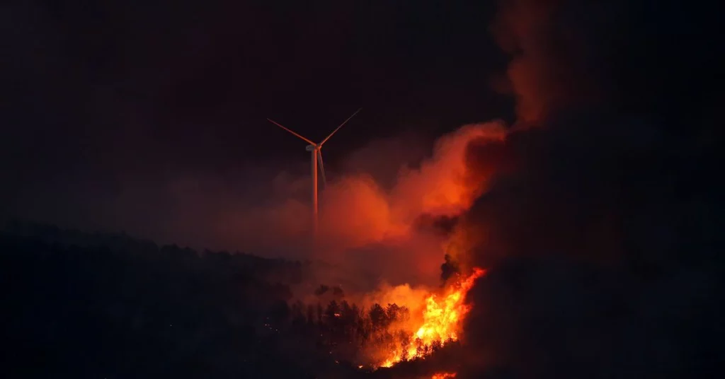 Frankreich kämpft gegen massive Waldbrände, Großbritannien verzeichnet höchste Temperatur aller Zeiten
