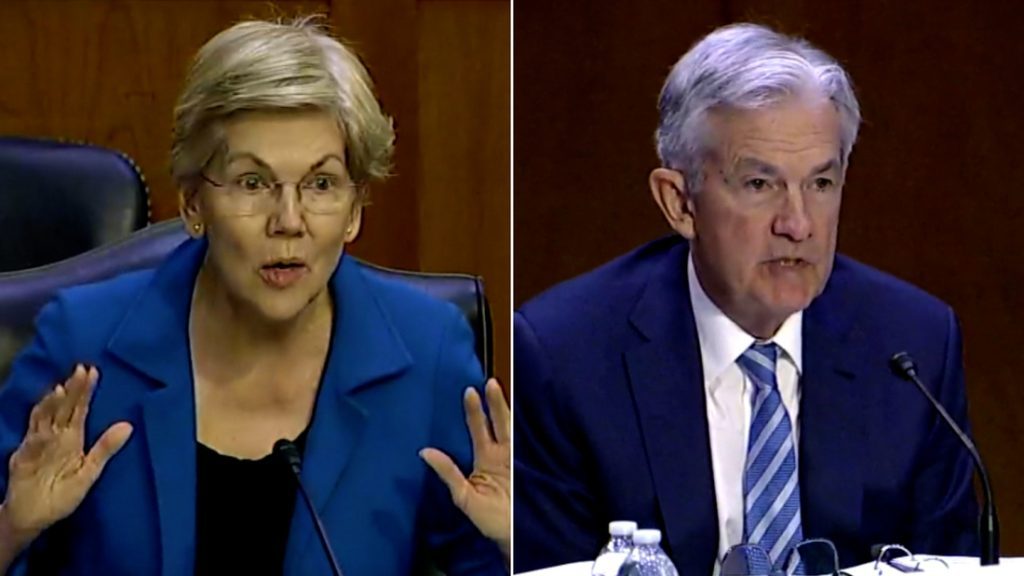 Warren kritisiert Jerome Powell für seine Zinskommentare: „Ich bin sehr besorgt, dass die Fed diese Wirtschaft in eine Rezession treiben wird“