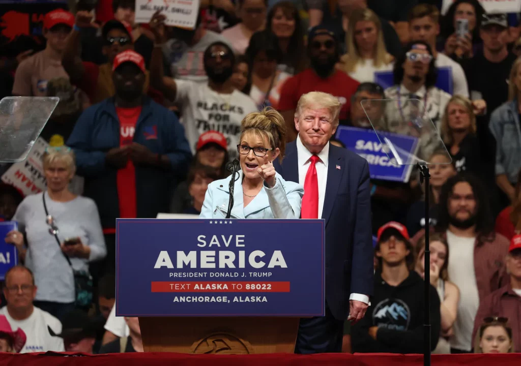 Die Abstimmung in Alaska testet Trumps Einfluss, Palins Angebot für ein neues Wahlsystem