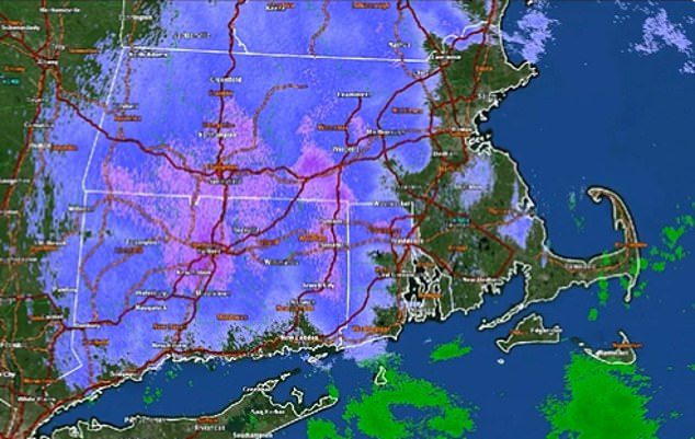 Schnee bedeckte große Teile im Nordosten von Pennsylvania, im Bundesstaat New York, im Nordwesten von Connecticut, im Nordwesten von New Jersey, in Neuengland und im Westen von Massachusetts.